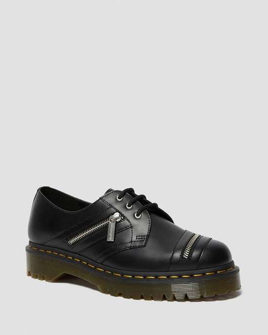 Zapatos Con Cordones Dr. Martens 1461 Bex Zip Mujer Negros MX-94351
